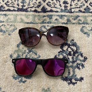 Two pairs of sunglasses